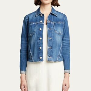 L'AGENCE Janelle Blue Denim Jacket